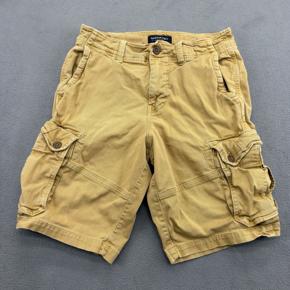 American Eagle Outfitters Shorts Mens 30 Khaki Brown Extreme Flex Cargo Utility
